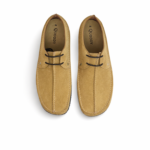 Men's Meridian - EXERSOLE® by Quoddy, "Barefoot": Sand Suede
