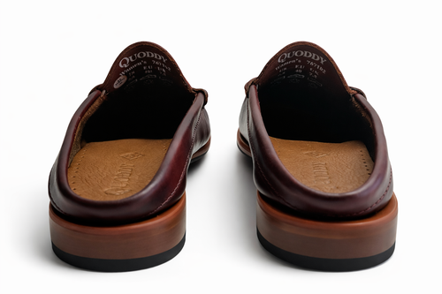 In Stock Women's Penny Mule: Burgundy