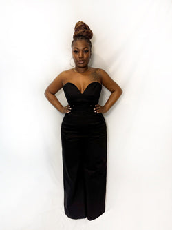 Jayla Jumpsuit Denim by Lenese Calleea The Brand.