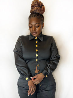 Jasper Jet Button Down by Lenese Calleea The Brand.