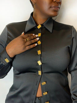 Jasper Jet Button Down by Lenese Calleea The Brand.