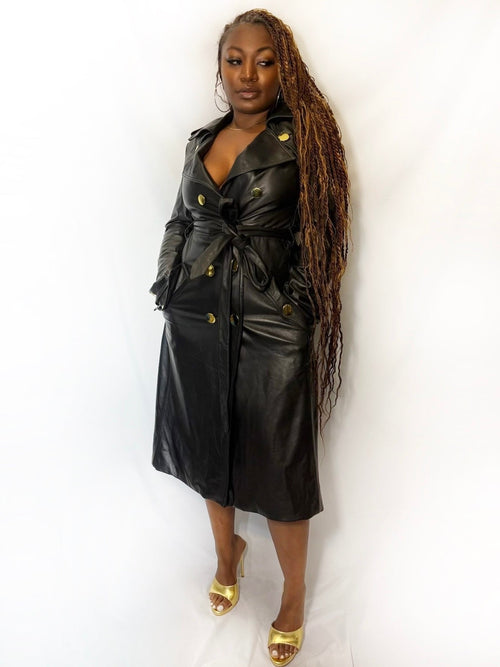 Jordan Leather Trench by Lenese Calleea The Brand.