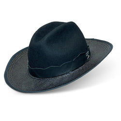 "Ex Machina" Straw and Felt Hat by B.M. Franklin & Co