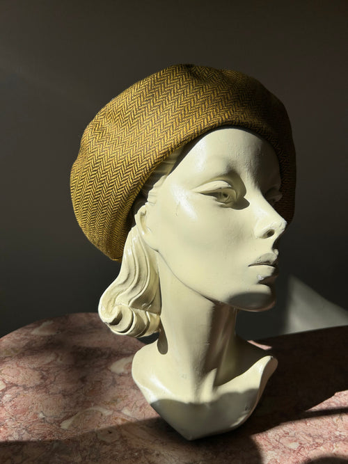 Herringbone beret by The Brooklyn Millinery Company