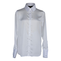 Elegance Silk Blouse in White by Le Réussi®