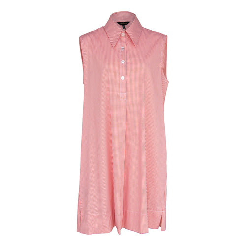Italian Cotton Orange Sleeveless Dress by Le Réussi®