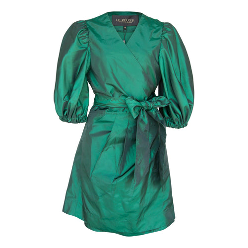 Glimmer Green Wrap Dress by Le Réussi®