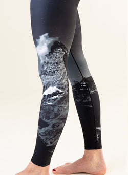Yoga Pants Midnight Mountain by Colorado Threads Clothing