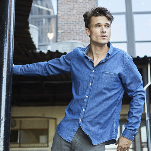 Milano Denim Button Down - Men's by Bridge & Boro