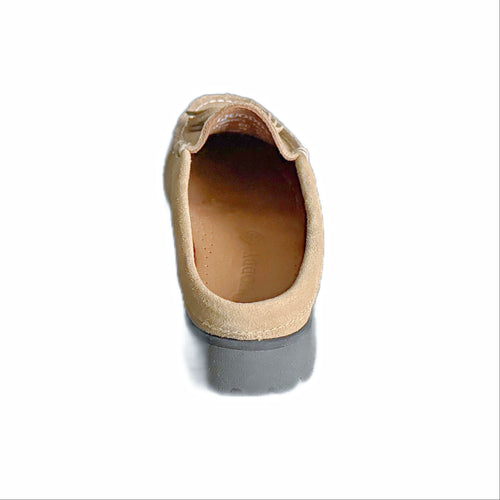 In Stock Women's Moxie Mule: Mushroom Suede