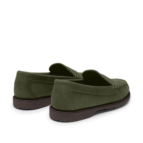 Men’s Penny Nubuck LE: Olive by Quoddy.com
