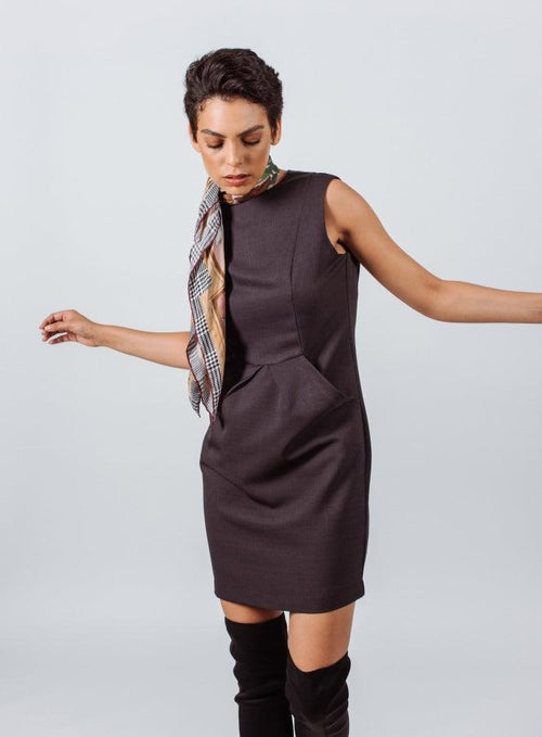 Luxe Wool Mini Dress by Le Réussi®