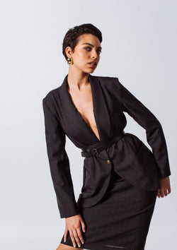 Shawl-Lapels Single-Breasted Blazer by Le Réussi®