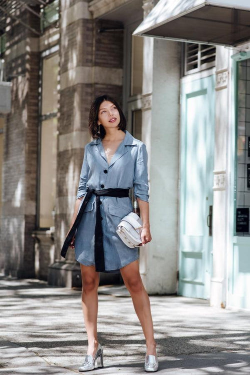 Cielo Blue Blazer Dress by Le Réussi®