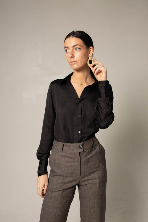 Women's Straight-Leg Wool Pants by Le Réussi®