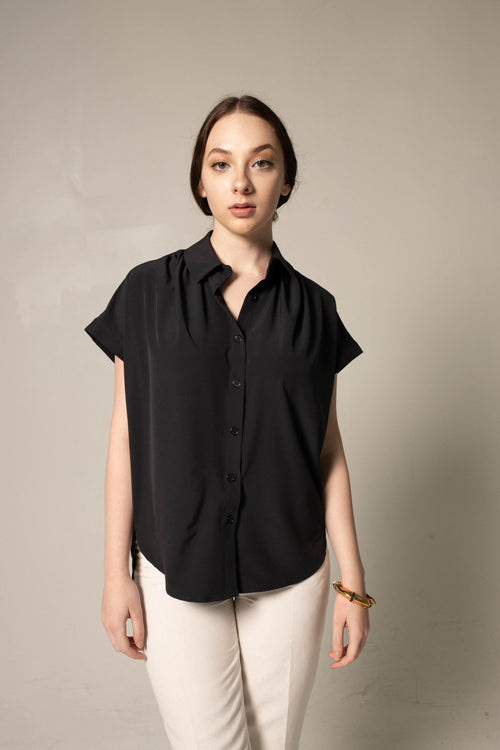 Classic Black Blouse by Le Réussi®