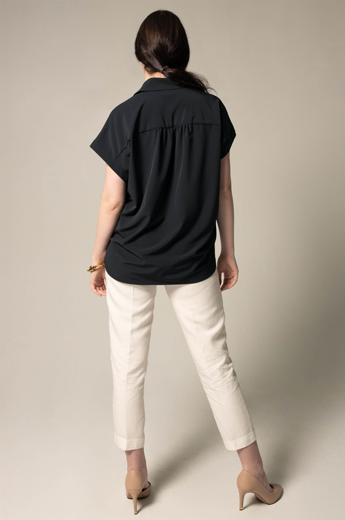 Classic Black Blouse by Le Réussi®