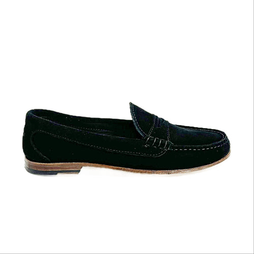 KKB Penny Loafer: Black Suede by Quoddy.com