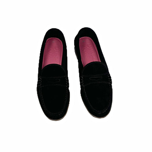 KKB Penny Loafer: Black Suede by Quoddy.com