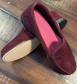 KKB Penny Loafer: Burgundy Suede by Quoddy.com