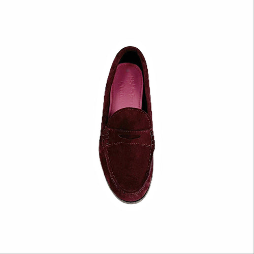 KKB Penny Loafer: Burgundy Suede by Quoddy.com