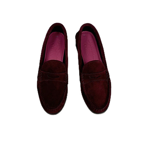 KKB Penny Loafer: Burgundy Suede by Quoddy.com