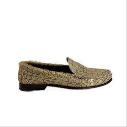 KKB Penny Loafer: Gold Hair-On Leather by Quoddy.com
