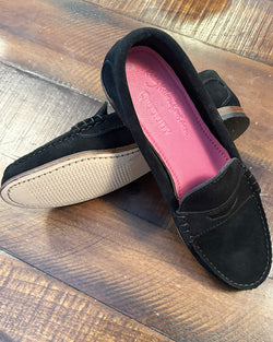 KKB Penny Loafer: Black Suede by Quoddy.com