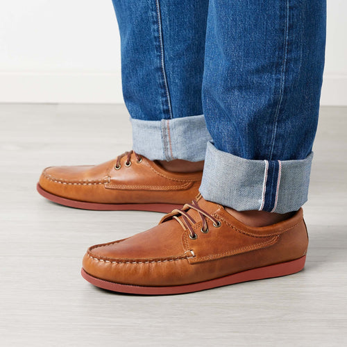 In Stock Men’s Blucher Shoe: Whiskey by Quoddy.com