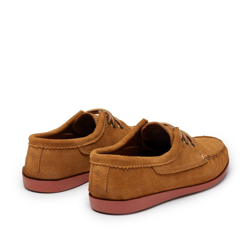 In Stock Men’s Blucher Shoe: Toast Suede by Quoddy.com