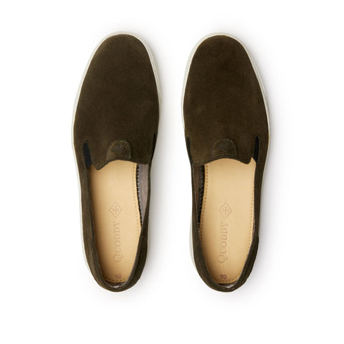 Bobby Slip On Hunter Green by Quoddy.com