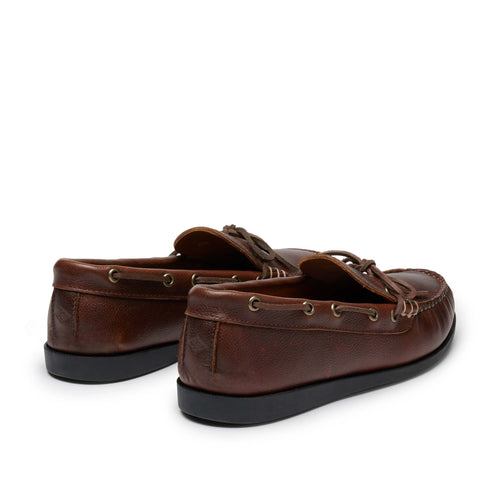 In Stock Men’s Canoe Shoe: Brown Pebble by Quoddy.com