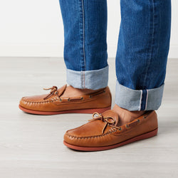 In Stock Men’s Canoe Shoe: Whiskey