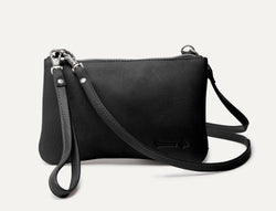 Stadium Clutch Cross Body - Black by Quoddy.com