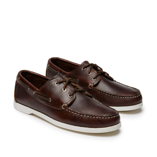 In Stock Men’s Quoddy Head Boat Shoe: Brown