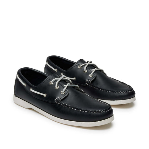 In Stock Men’s Quoddy Head Boat Shoe: Navy