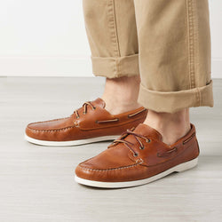 In Stock Men’s Quoddy Head Boat Shoe: Whiskey