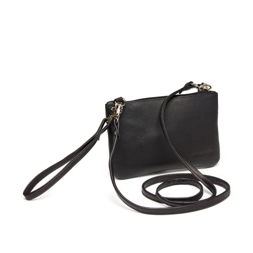 Stadium Clutch Cross Body - Black by Quoddy.com