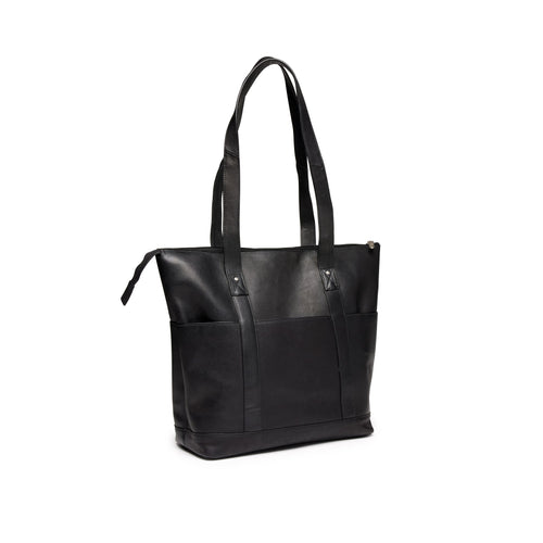 Large Multi-Pocket Tote- Black by Quoddy.com