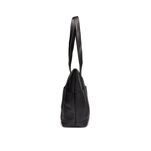 Large Multi-Pocket Tote- Black by Quoddy.com