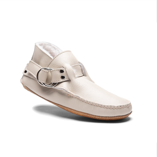 KKB Original Ring Boot - Winter White Leather Shearling Lined by Quoddy.com