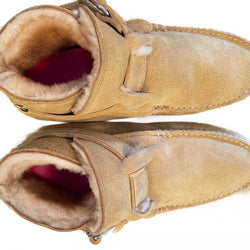 KKB Original Ring Boot - Sand Suede Shearling Lined by Quoddy.com