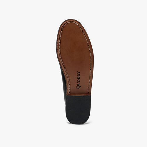 Women's Penny Polished Leather LE: Black by Quoddy.com