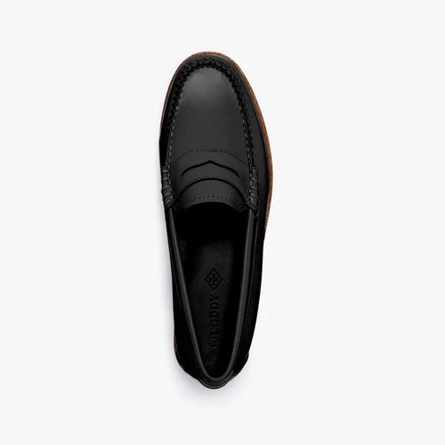 Women's Penny Polished Leather LE: Black by Quoddy.com