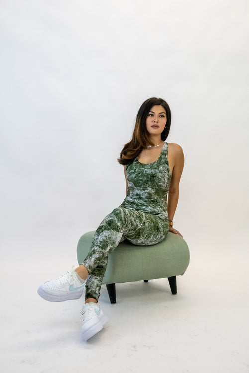 Sage Marble Yoga Pants
