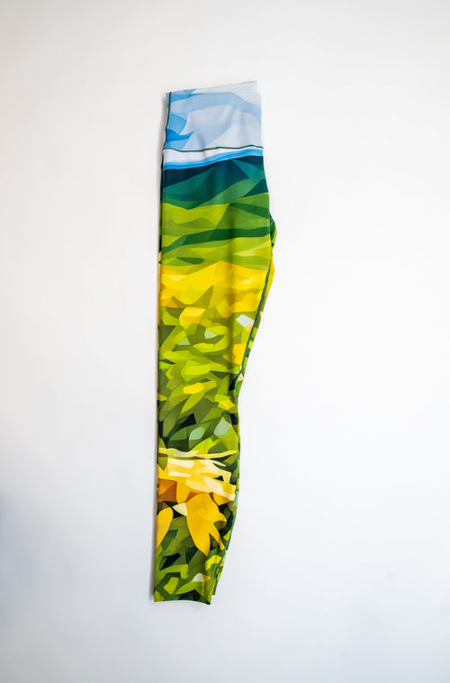 Sunflower Bloom Yoga Pants