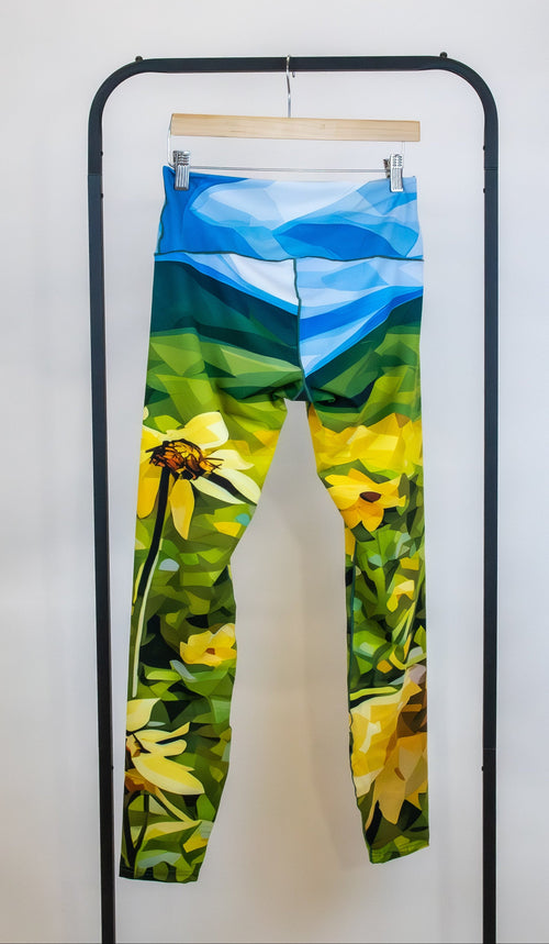 Sunflower Bloom Yoga Pants