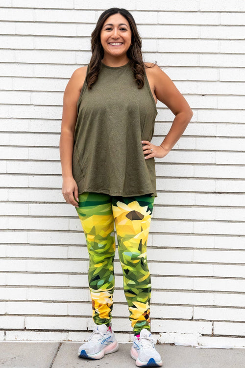 Sunflower Bloom Yoga Pants