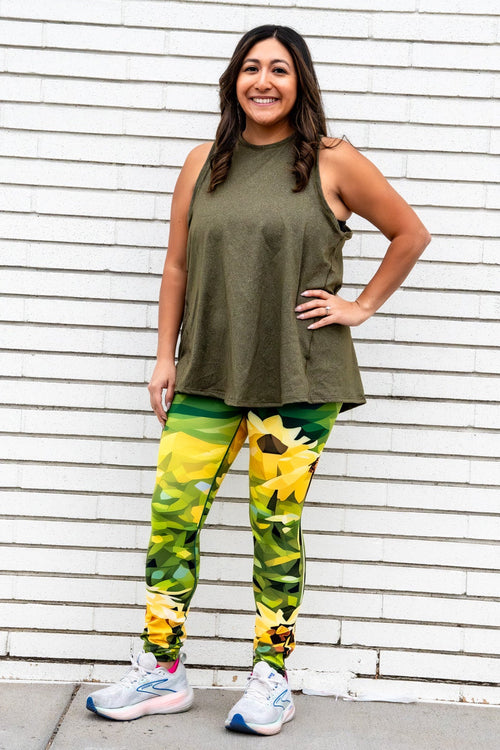 Sunflower Bloom Yoga Pants