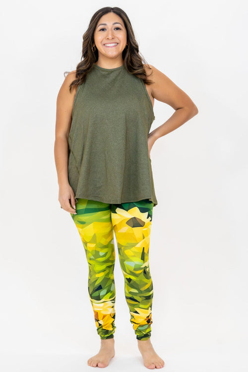 Sunflower Bloom Yoga Pants